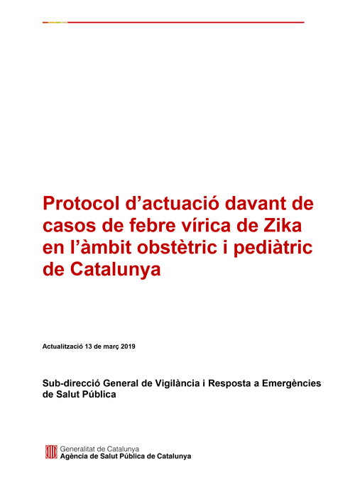 protocol_zika-1 Protocol d’actuació davant casos de febre vírica de Zika en l’àmbit obstètric i pediàtric de Catalunya
